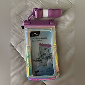 IWaterproof Phone Pouch with Purple Strap